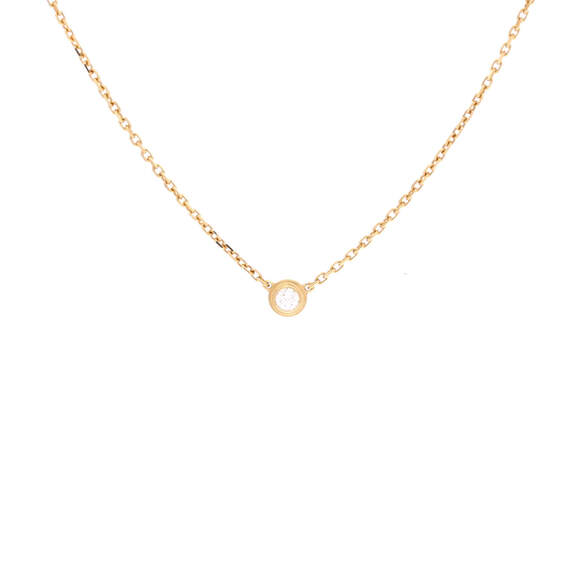 Cartier XS Cartier D'Amour Pendant Necklace 18K Yellow Gold and Diamond - Picture 1 of 3